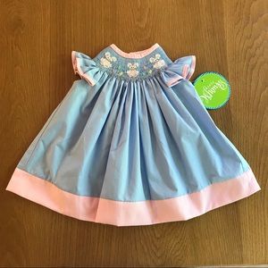 Classic Whimsy Bishop Bunny w/ Eggs Dress NWT